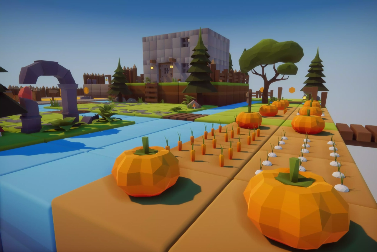 Screenshot #2 - Cartoon Low Poly Cube World