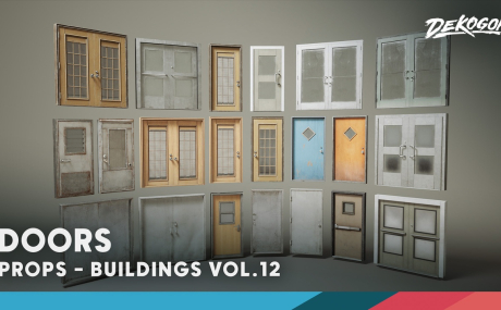 Buildings VOL.12 - Town Doors (Nanite & Low Poly)