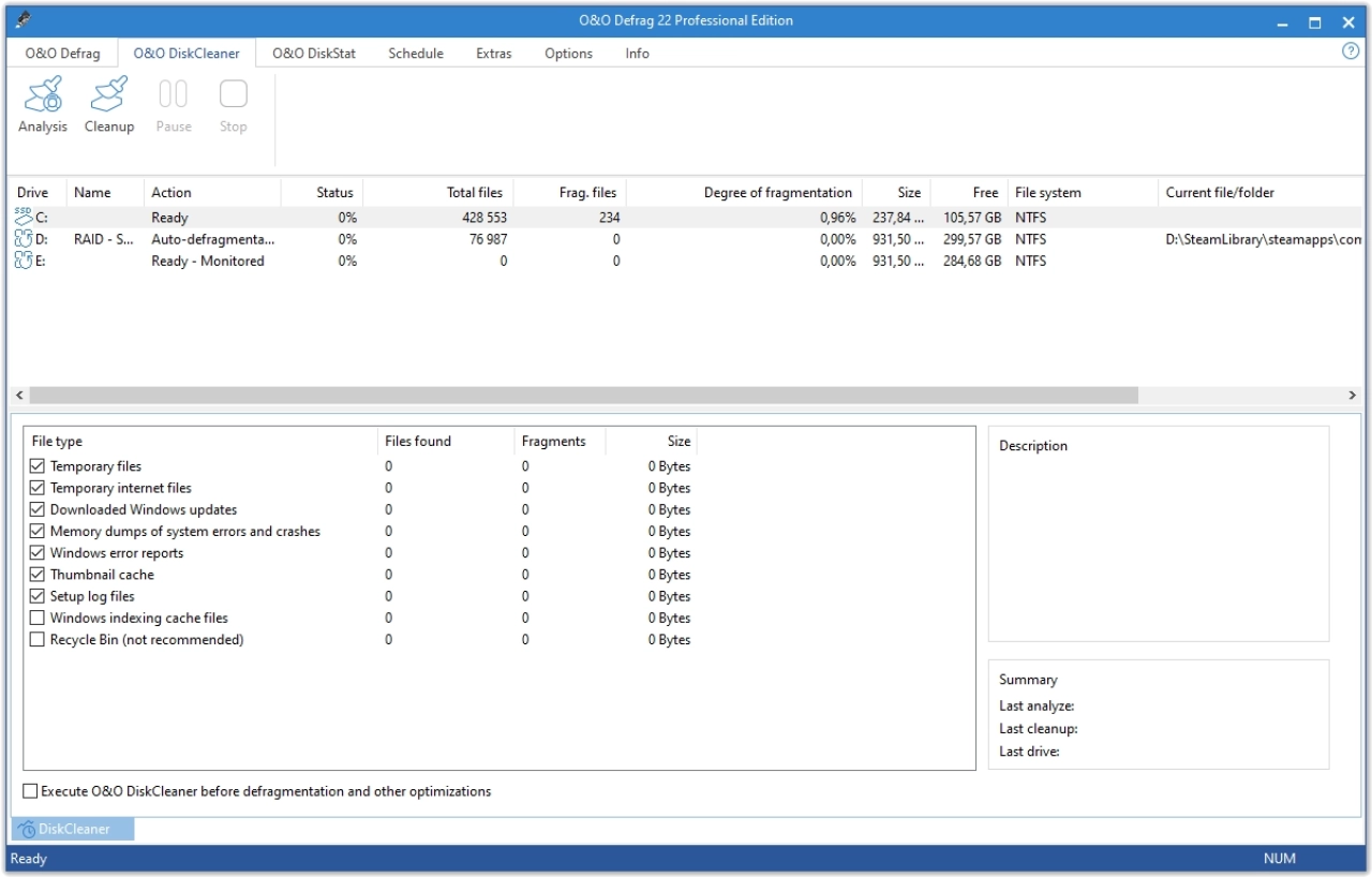 Screenshot #2 - O&O Defrag Professional 28.2.10018 + x64 + Repack + Server + Workstation