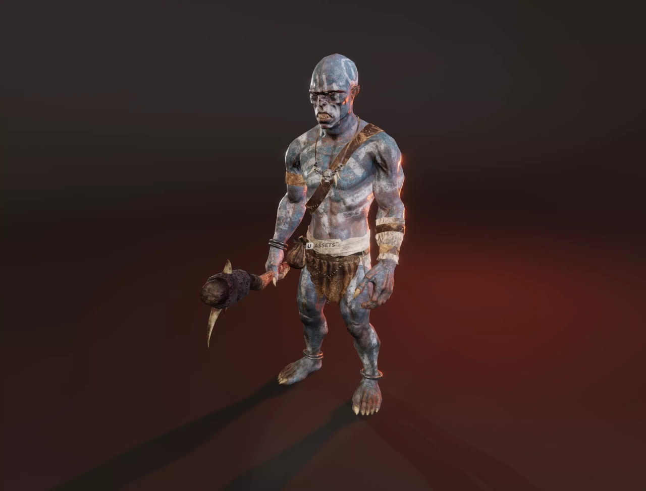 Screenshot #2 - PBR Blue Orc Animated Characters Pack