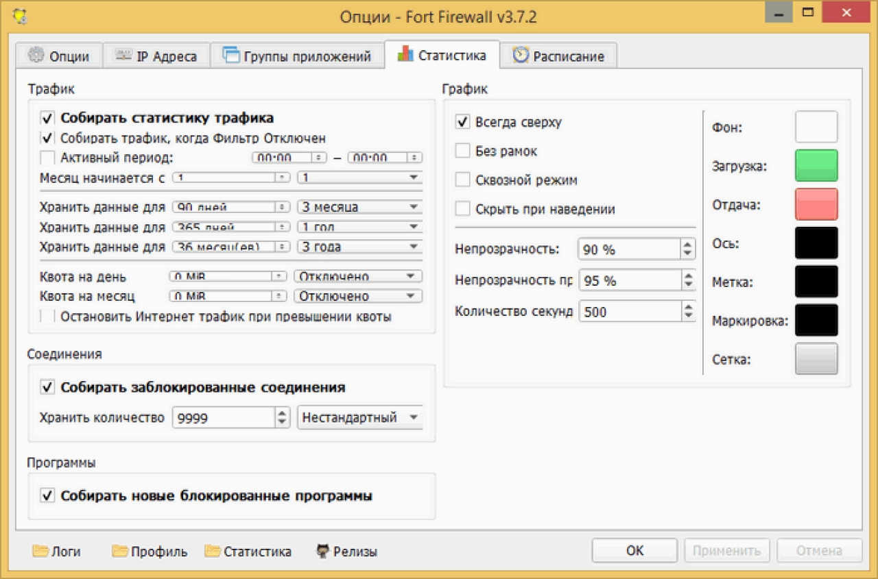 Screenshot #2 - Fort Firewall 3.13.5 на русском