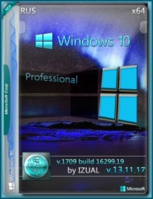 Windows 10 Professional 1709 build 16299.19 IZUAL v.13_11_17