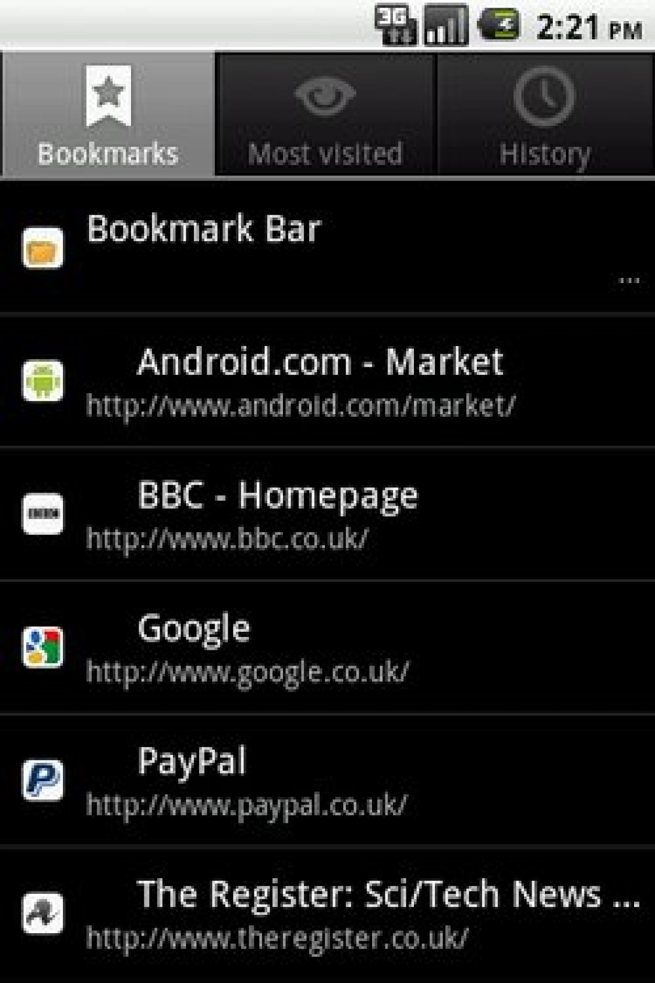 Screenshot #1 - CHROMEMARKS 2013.04.08