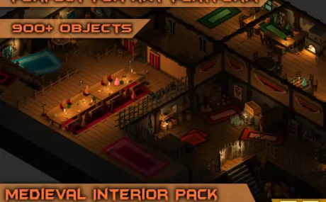 Medieval Interior Pack - Lowpoly Cartoon Asset