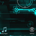 Screenshot #1 - THEME CYANOGEN GO LAUNCHER EX 1.38