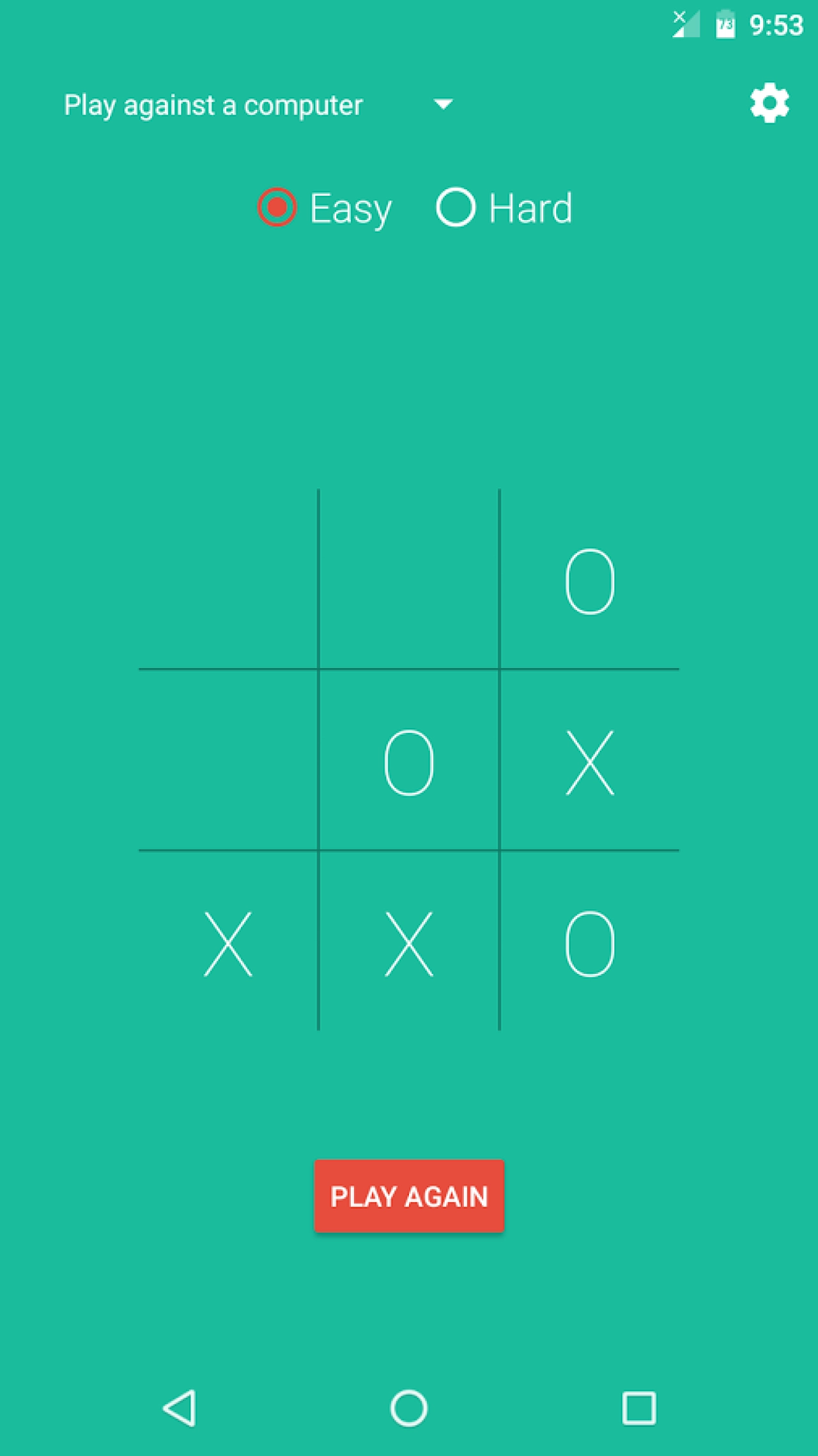 Screenshot #3 - MATERIAL TIC TAC TOE 1.2.3
