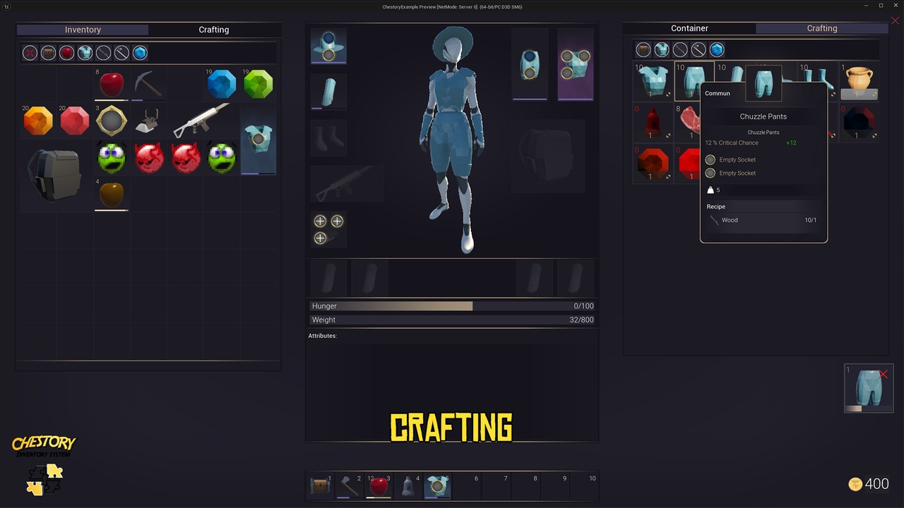 Screenshot #9 - Chestory Inventory System v3.6.1 (Unreal Engine 5.7)