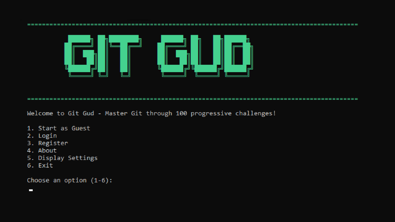 Screenshot #1 - git gud