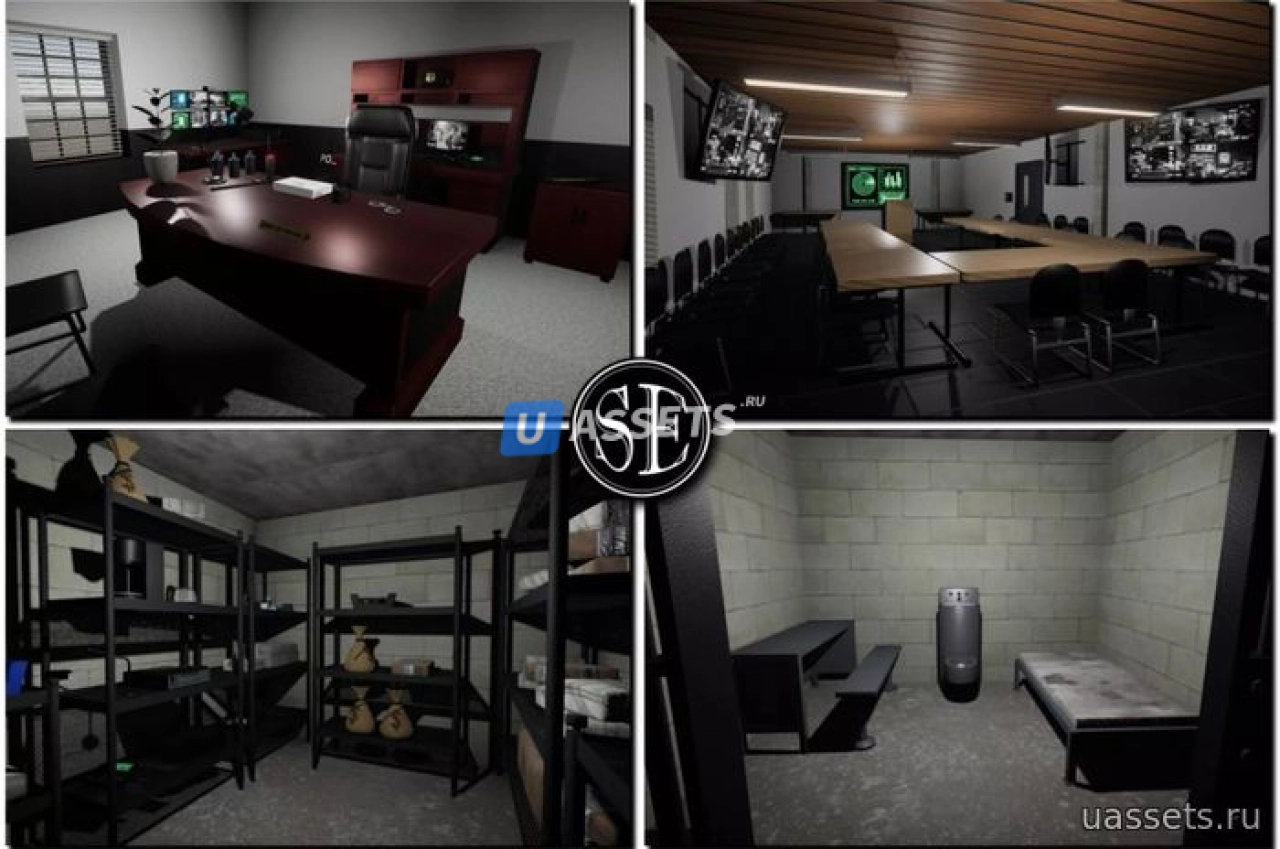 Screenshot #1 - Police Station Interior Exterior Kit