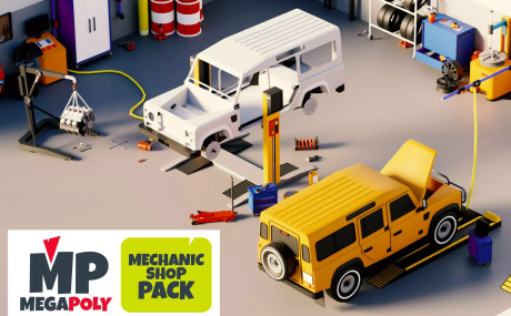 Megapoly.Art - Mechanic Shop Pack