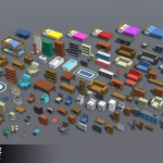 Screenshot #3 - Simple House Interiors - Cartoon assets