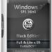 Сборка Windows 7 SP1 16 in 1 Full & Lite Black Edition KottoSOFT (x86\x64)
