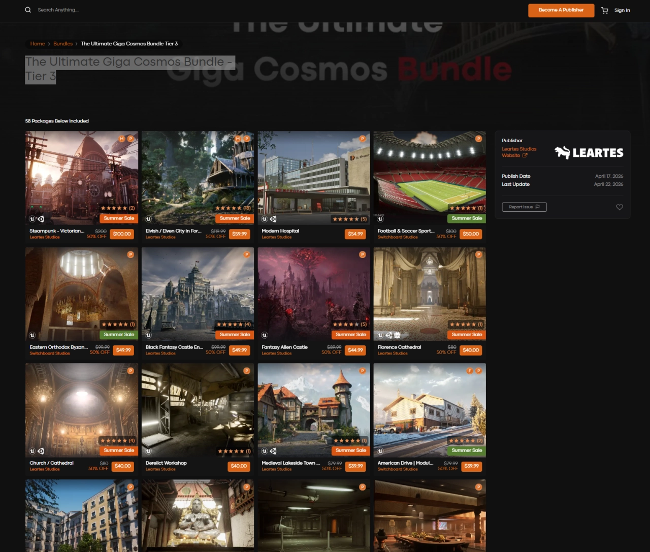 Screenshot #1 - Unreal Engine v5.7 + Unity - The Ultimate Giga Cosmos Bundle Tier 3