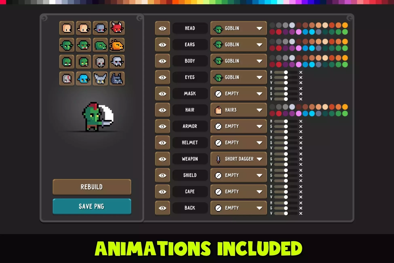 Screenshot #4 - Pixel Heroes: Fantasy Editor