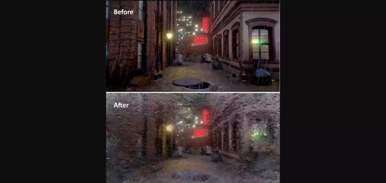 Screenshot #2 - Fast Frost Rain Steam ( Mobile , URP , VR , AR , LWRP )