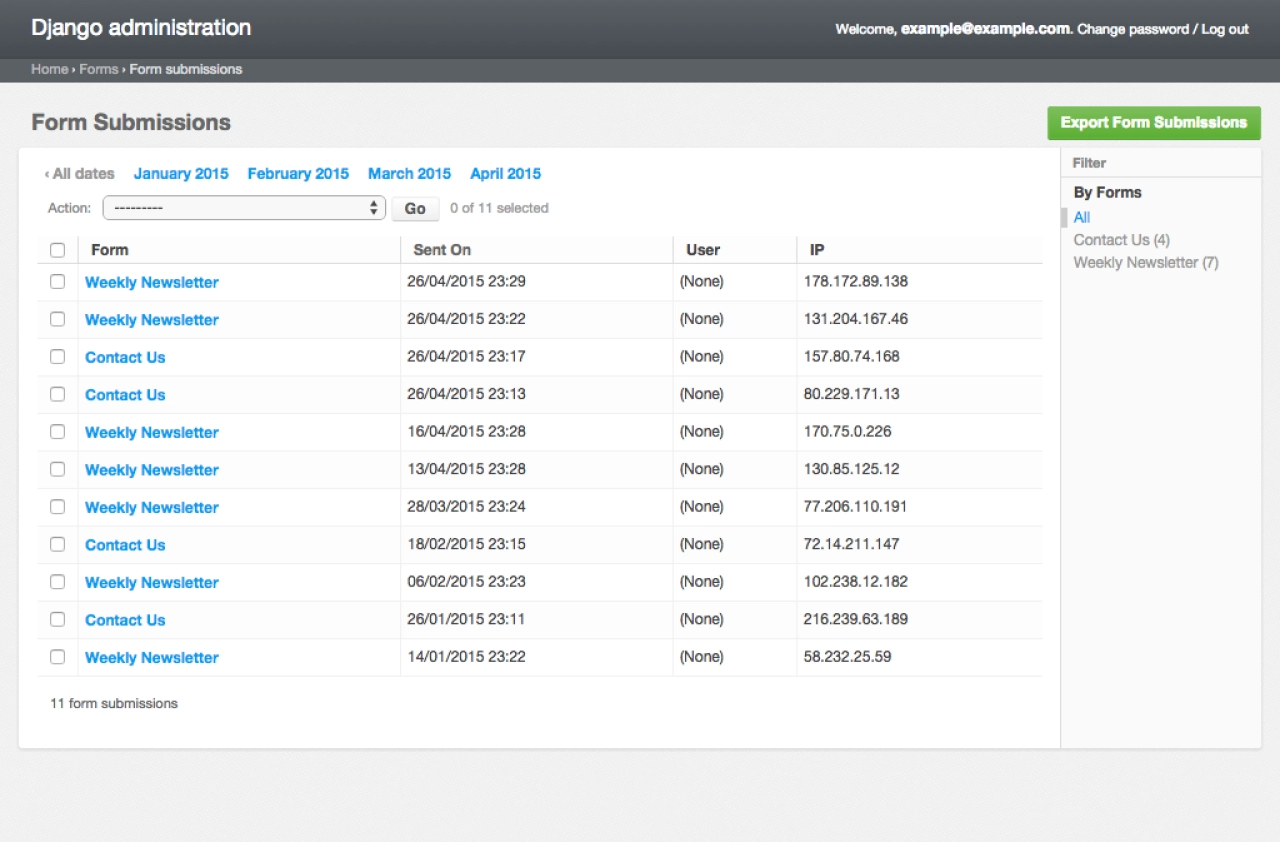 Screenshot #1 - Django CMS 4.1