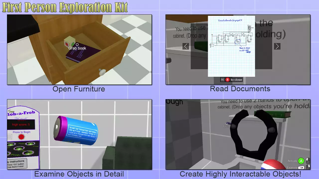 Screenshot #1 - First Person Exploration Kit Unity