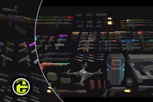 Modern Low poly Guns And Weapons
