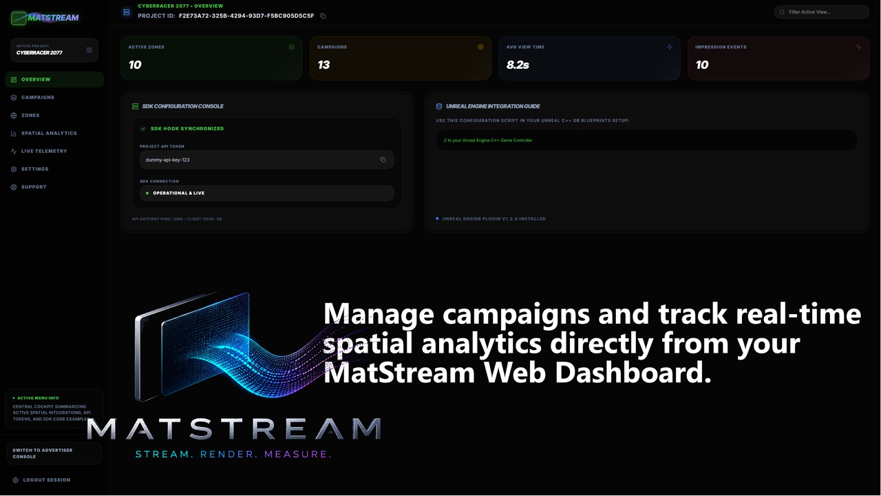 Screenshot #1 - MatStream: Dynamic In-Game Media & Ads System v1.0 (5.7)