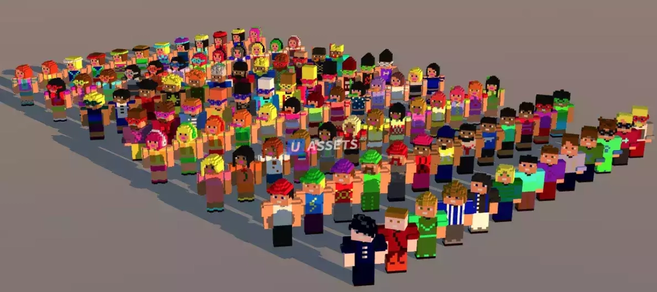 Screenshot #1 - 100 People - Animated Characters Pack