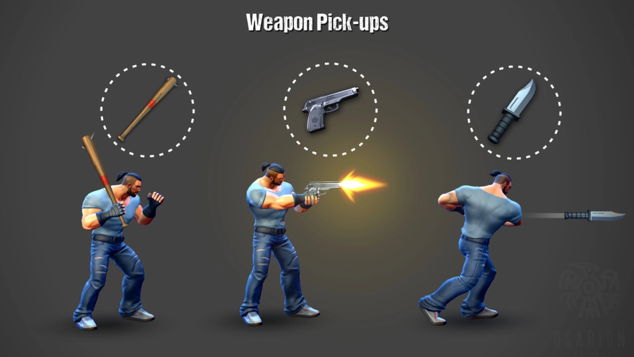 Screenshot #5 - Beat 'Em Up - Game Template 3D для Unity | Система файтинга