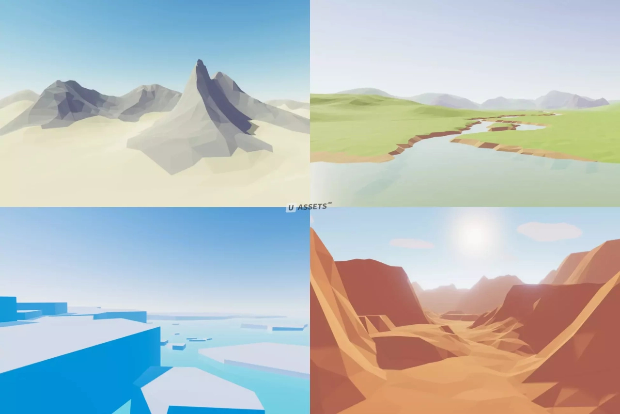 Screenshot #4 - Low Poly Modular Terrain Pack