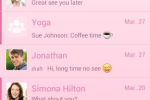 Screenshot #1 - MYSMS - PINK THEME 1.10