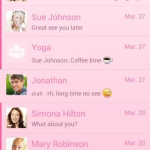 Screenshot #1 - MYSMS - PINK THEME 1.10