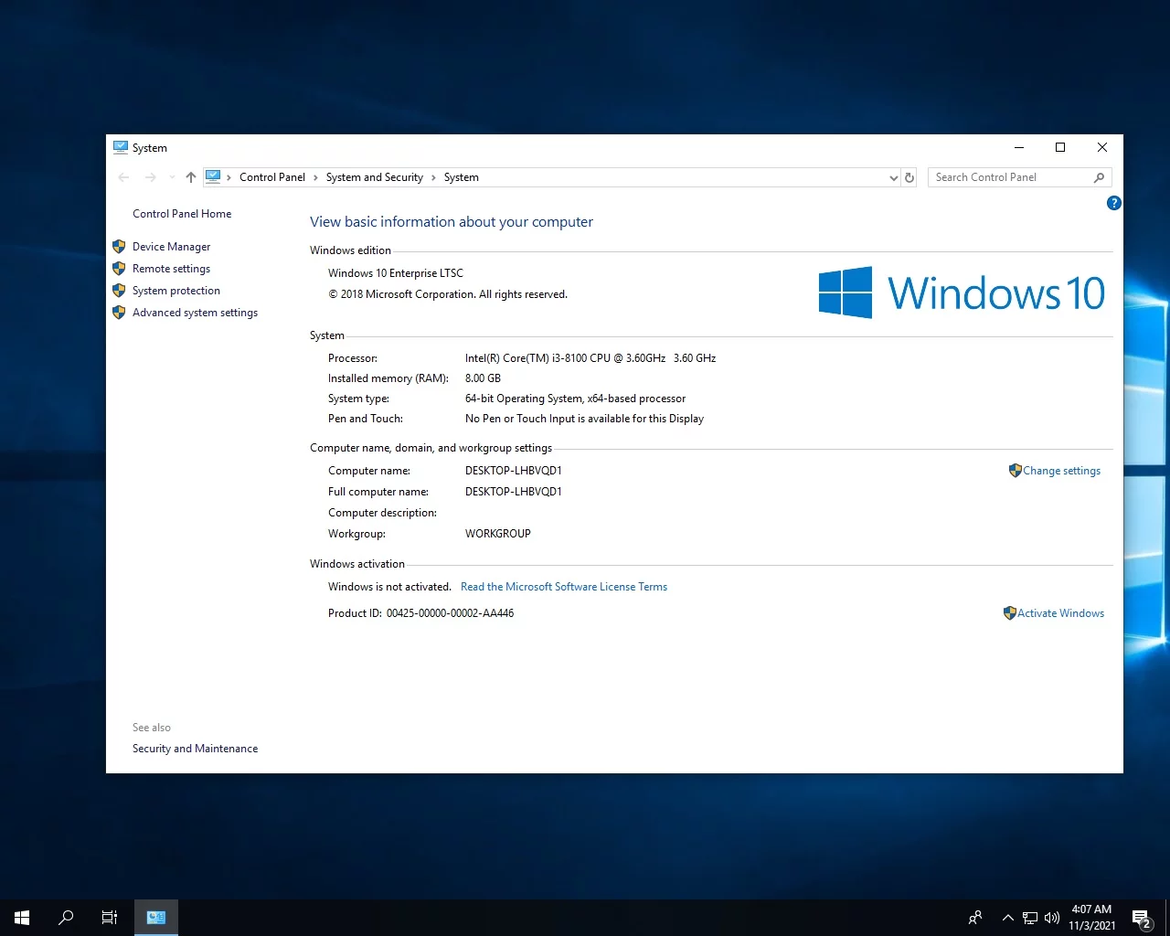 Screenshot #9 - Windows 10 Enterprise LTSC 2019 Release by StartSoft 06-07-08 2021 x64