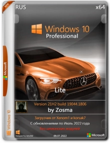 Windows 10 Pro x64 Lite 21H2 build 19044.1806 by Zosma