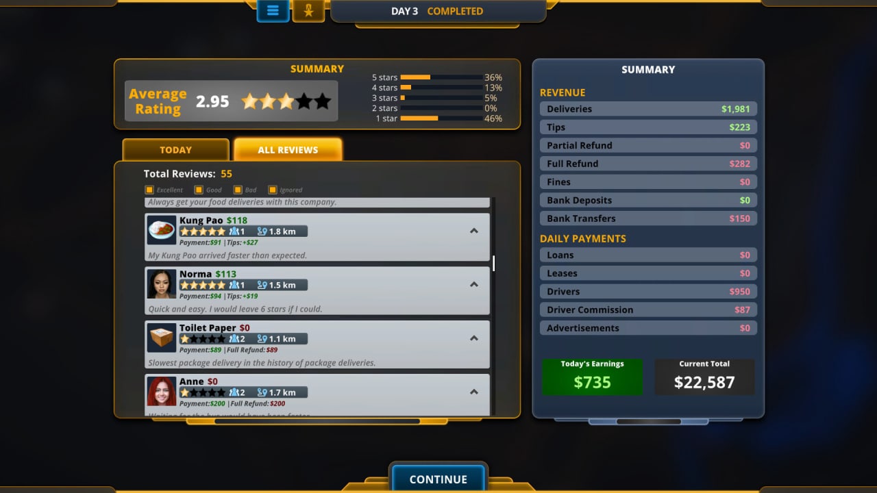 Screenshot #2 - Delivery INC