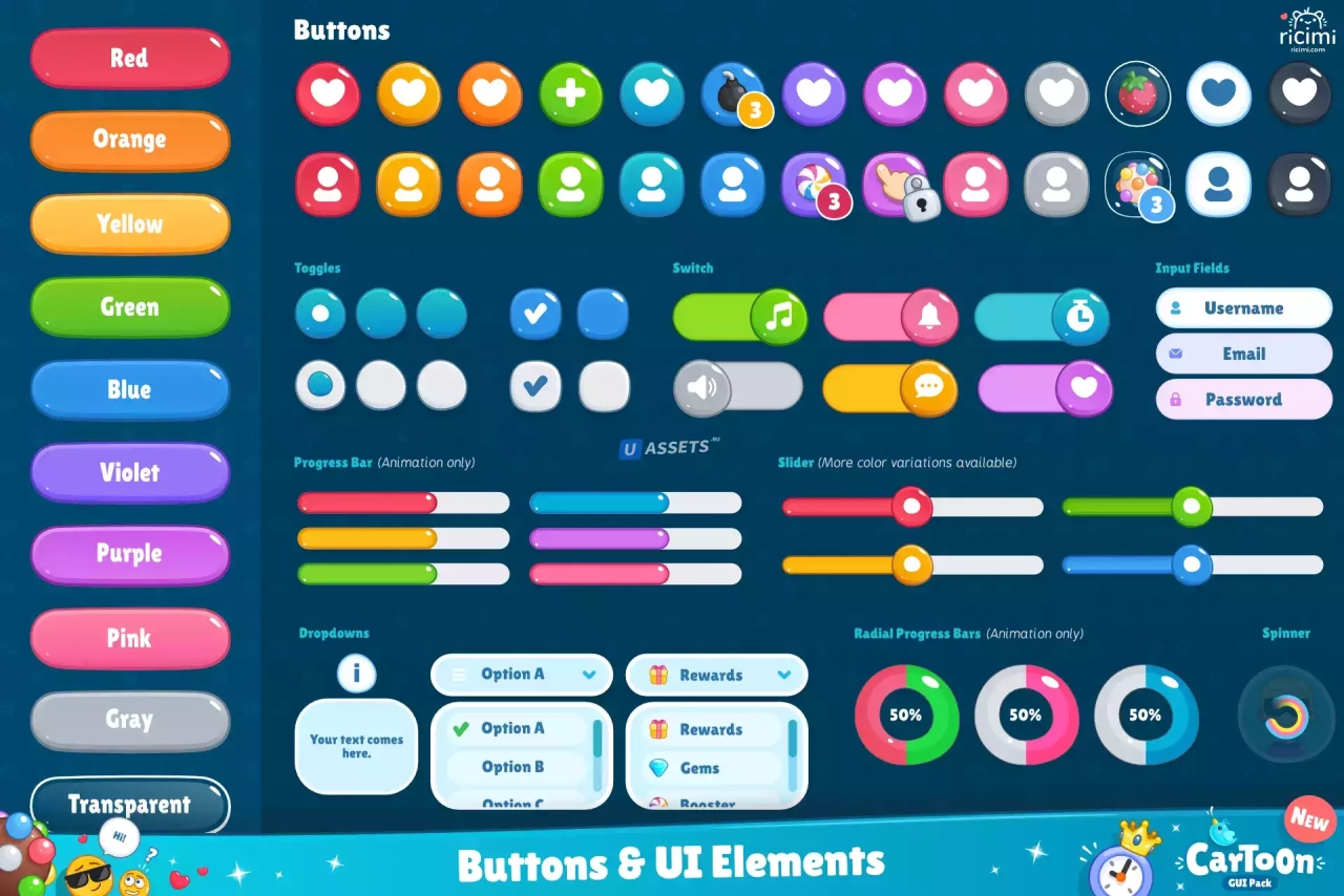 Screenshot #1 - Cartoon GUI Pack