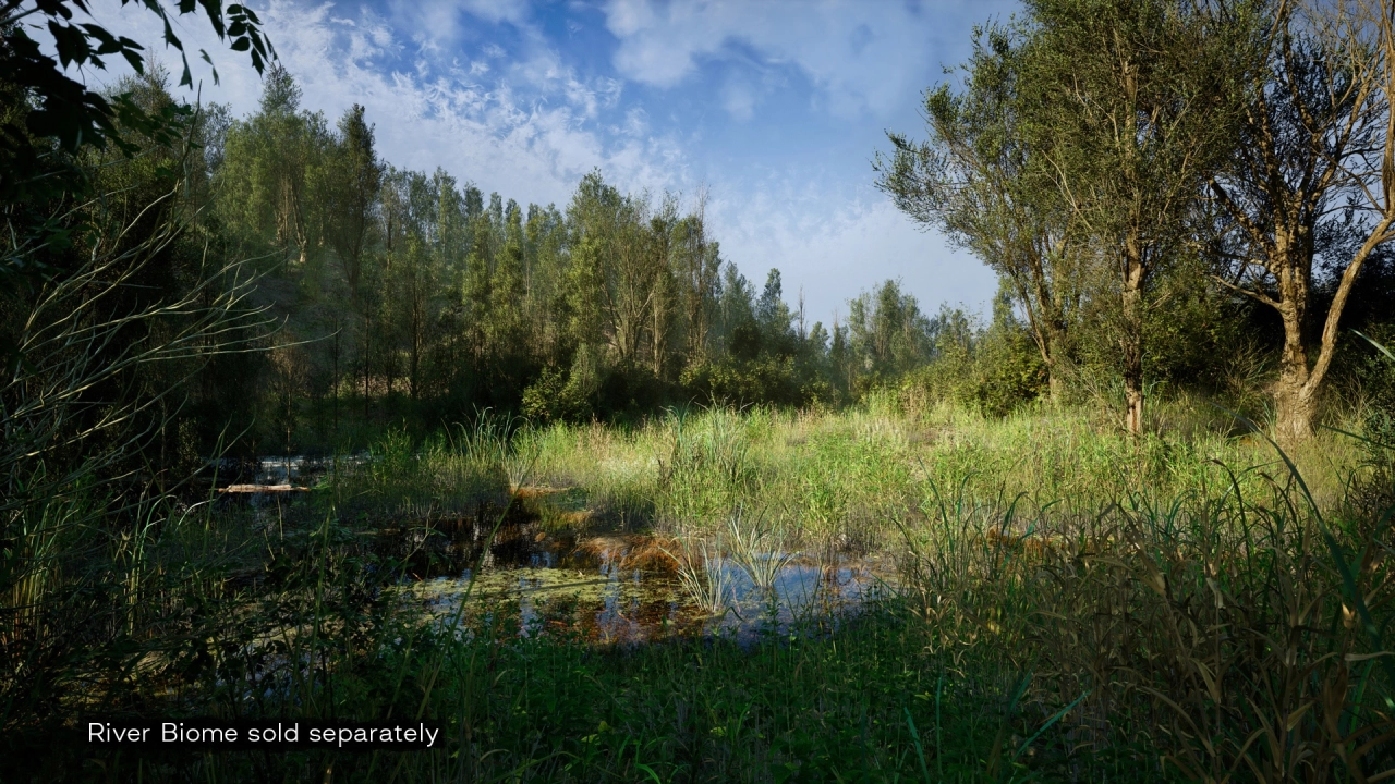 Screenshot #1 - PCG Biome: Forest Poplar (Interactive Foliage, Trees, Wind System, Nature)