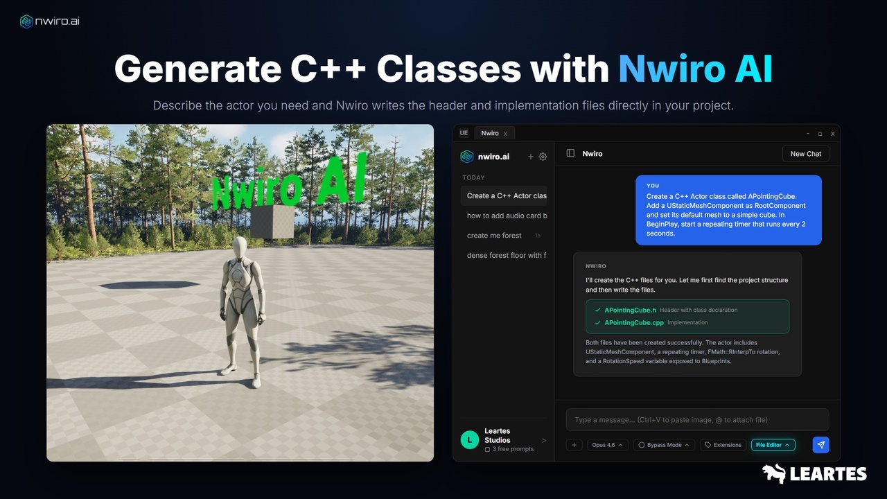 Screenshot #14 - NWIRO - AI Integration Kit ( Unreal Copilot & MCP & IK & Ultimate AI Bridge MCP) (Premium)
