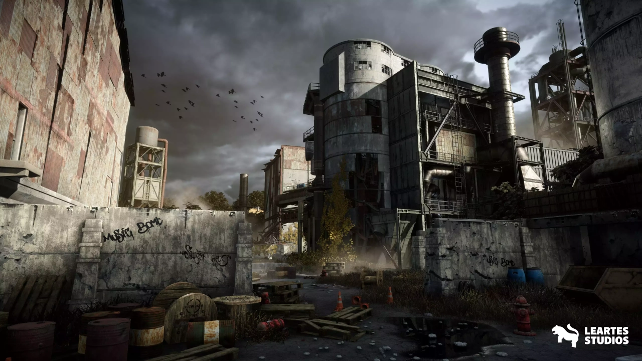 Screenshot #1 - Abandoned Industrial Factory Environment