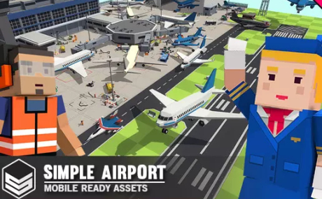 Simple Airport - Cartoon Assets