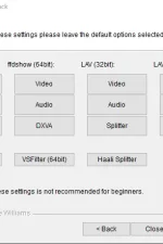 Screenshot #4 - Media Player Codec Pack (MPCP)
