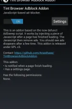 Screenshot #2 - TINT BROWSER ADBLOCK ADDON 1.1
