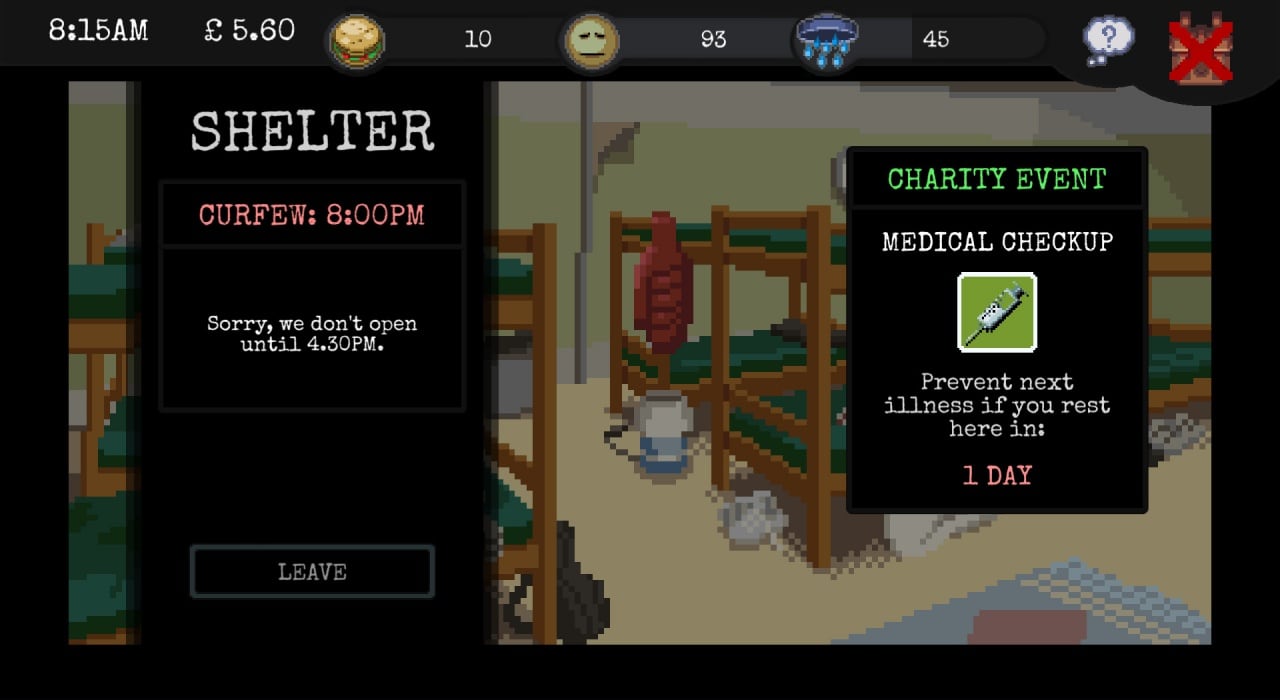 Screenshot #6 - CHANGE: A Homeless Survival Experience