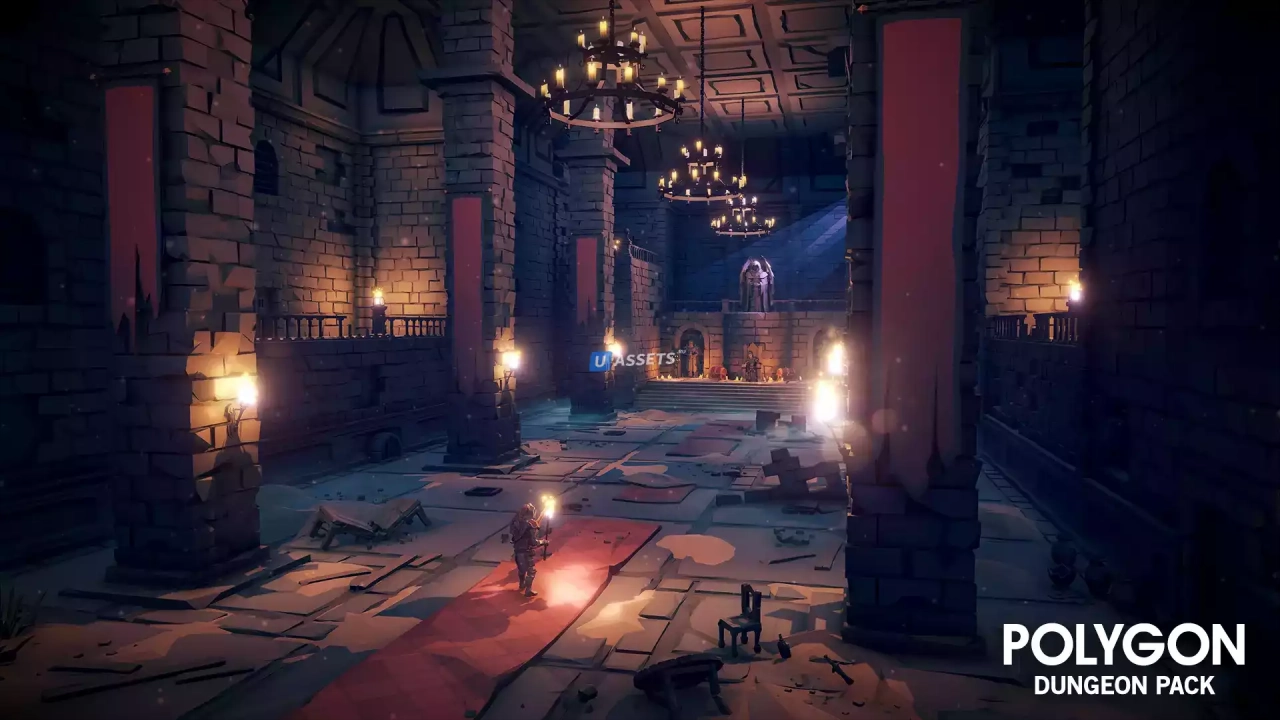 Screenshot #1 - POLYGON Dungeons - Low Poly 3D Art by Synty