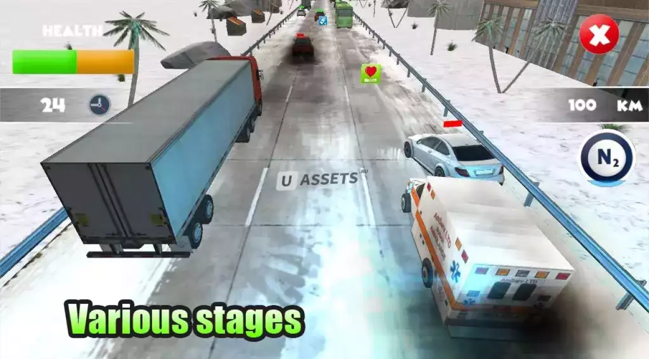 Screenshot #4 - Traffic Race : Crash Template 2022