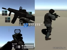 Character for multiplayer FPS game