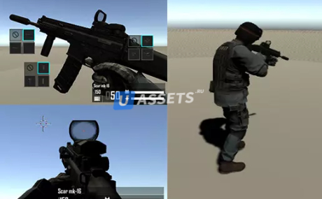 Character for multiplayer FPS game