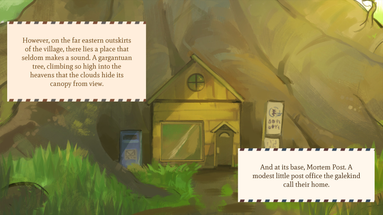 Screenshot #1 - Upwards, Rain! The Post Office of Farewells
