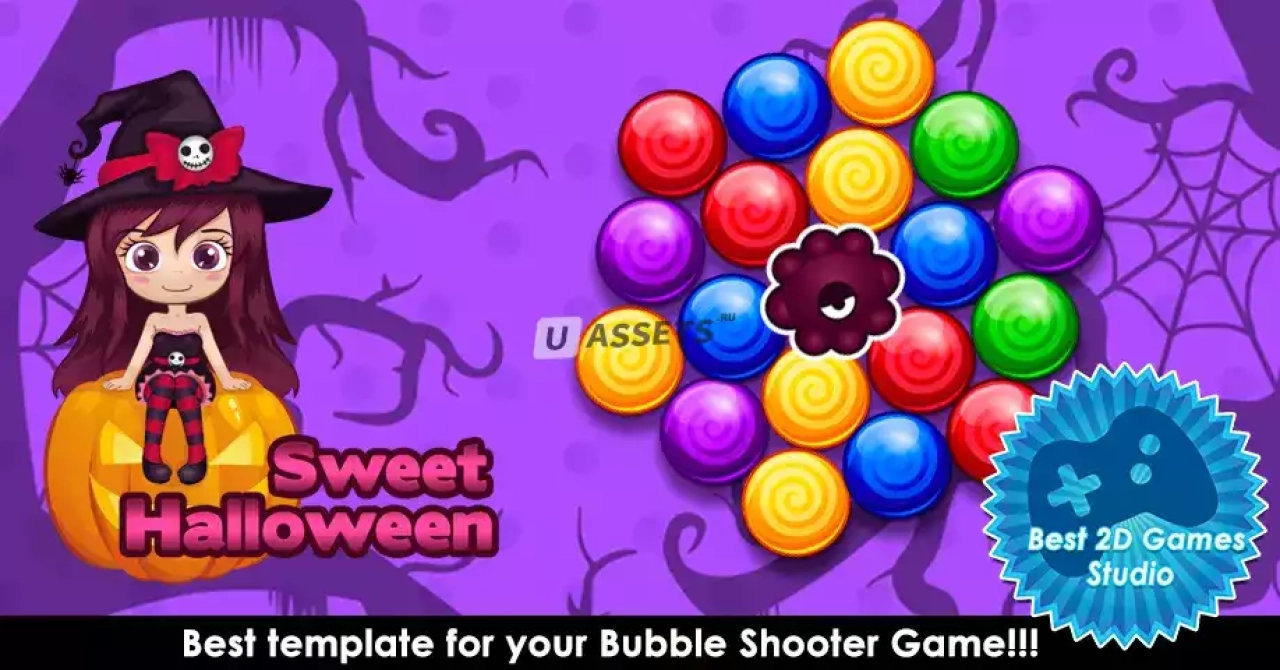 Screenshot #2 - Bubble Shooter Match 3 Complete Project v1.1