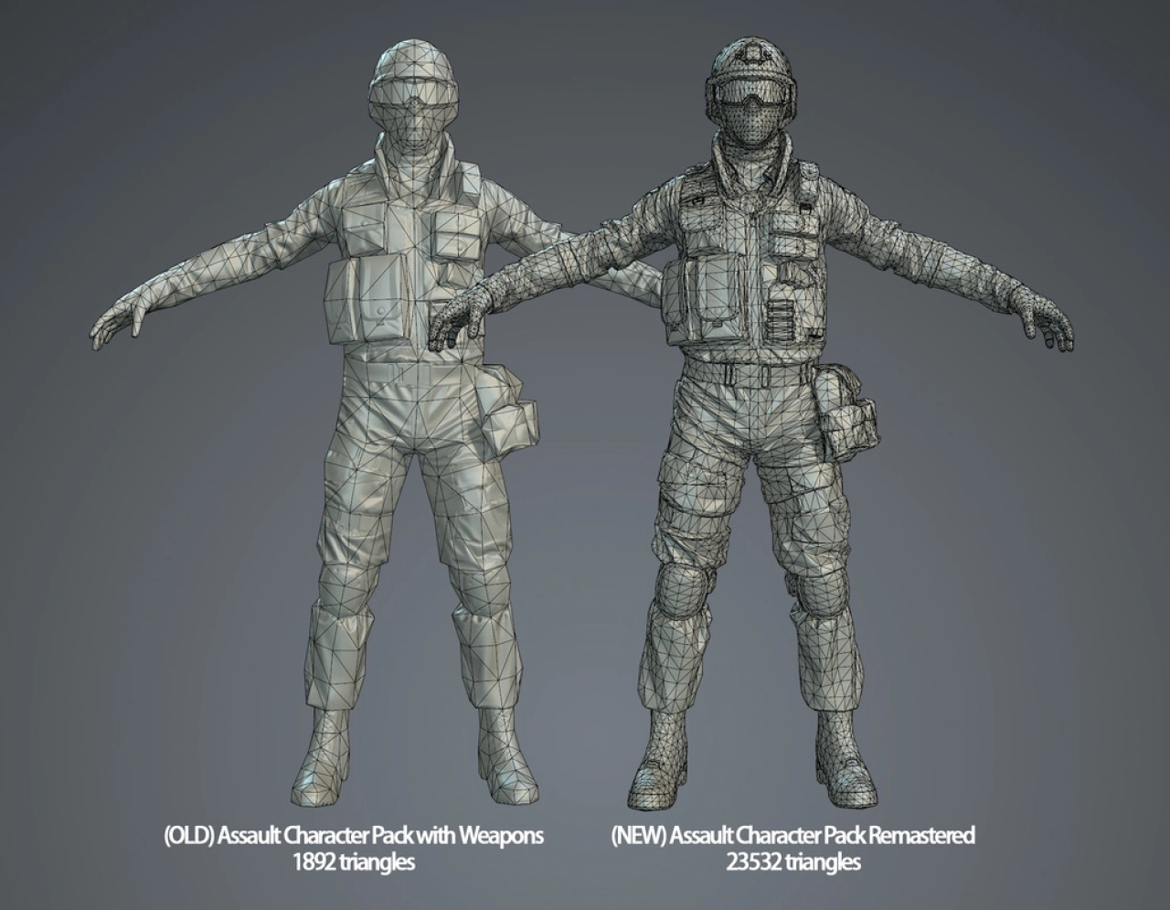 Screenshot #14 - Assault Character Pack Remastered - unity