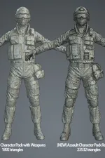 Screenshot #14 - Assault Character Pack Remastered - unity