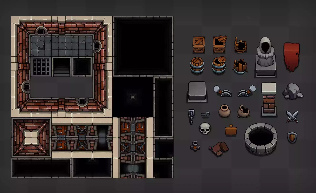 Screenshot #2 - 2D Dungeon Tileset