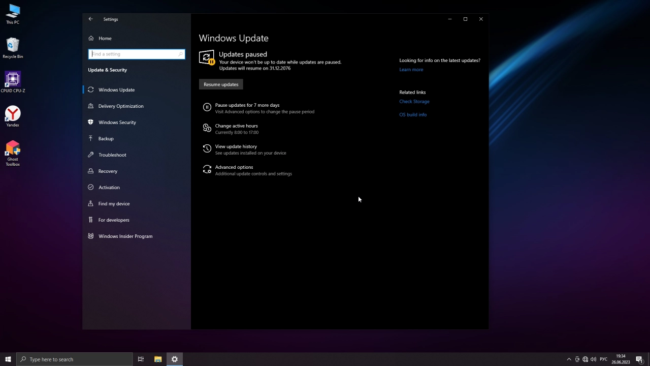 Screenshot #4 - Windows 10 Pro 20H1- 22H2 ISO 1904X.3086 - Lite + mini + micro