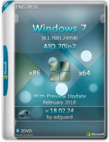 Windows 7 SP1 x86/x64 With Update 7601.24058 AIO v.18.02.24